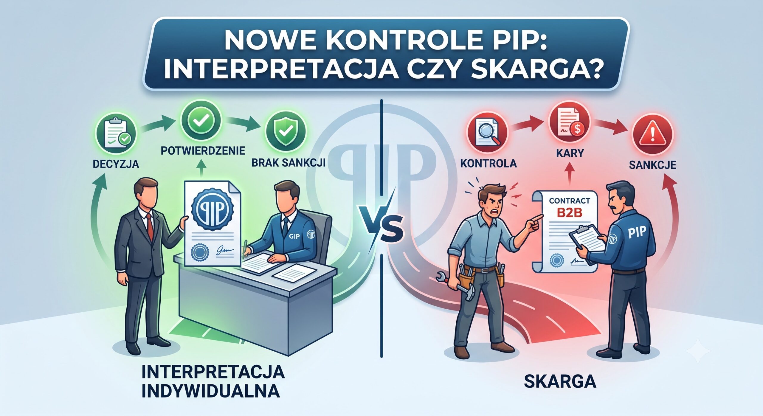 Przed kontrolą PIP: interpretacja indywidualna vs skarga