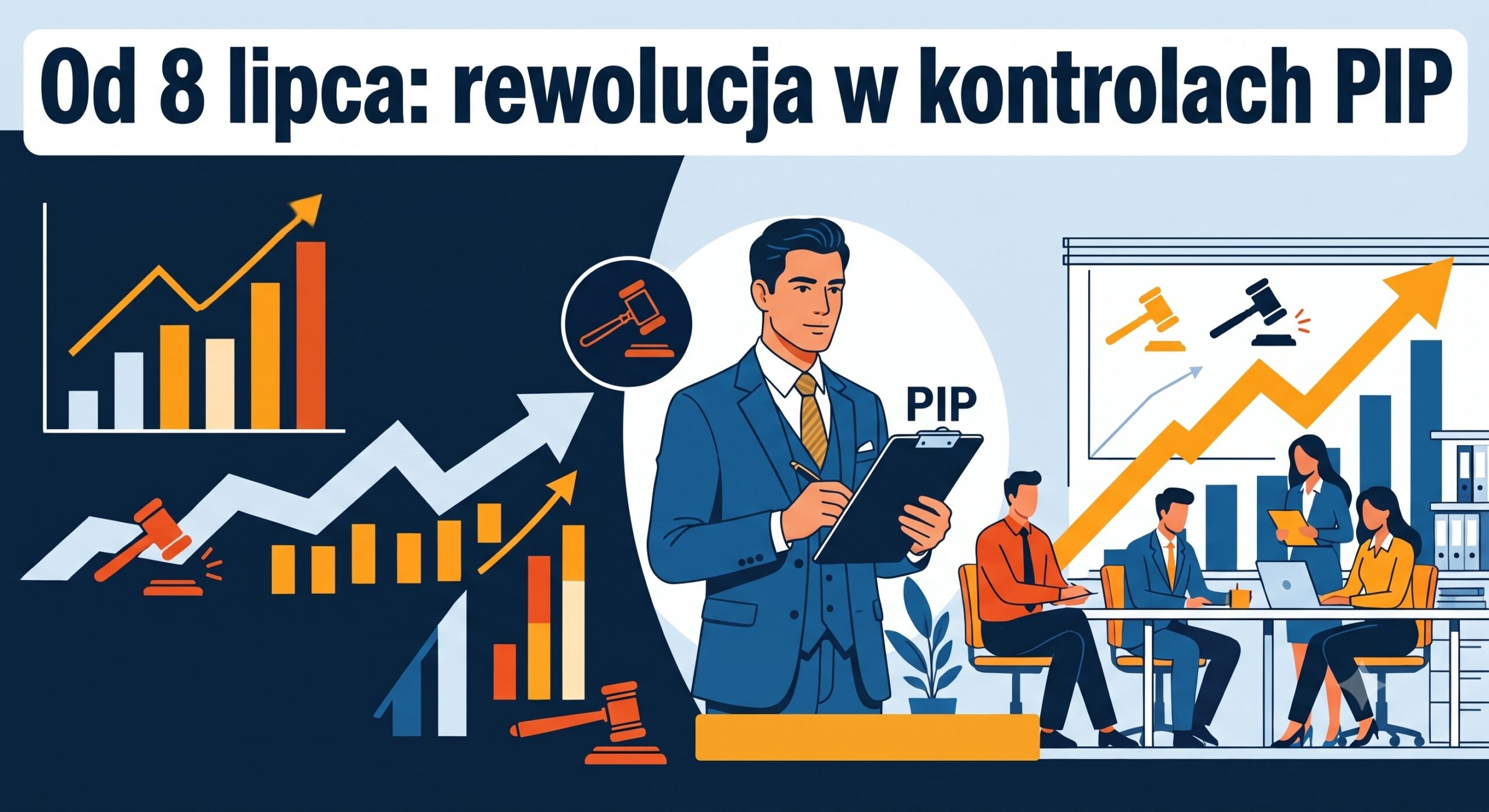 Od 8 lipca wyższe grzywny, mandaty i kontrole PIP po nowemu