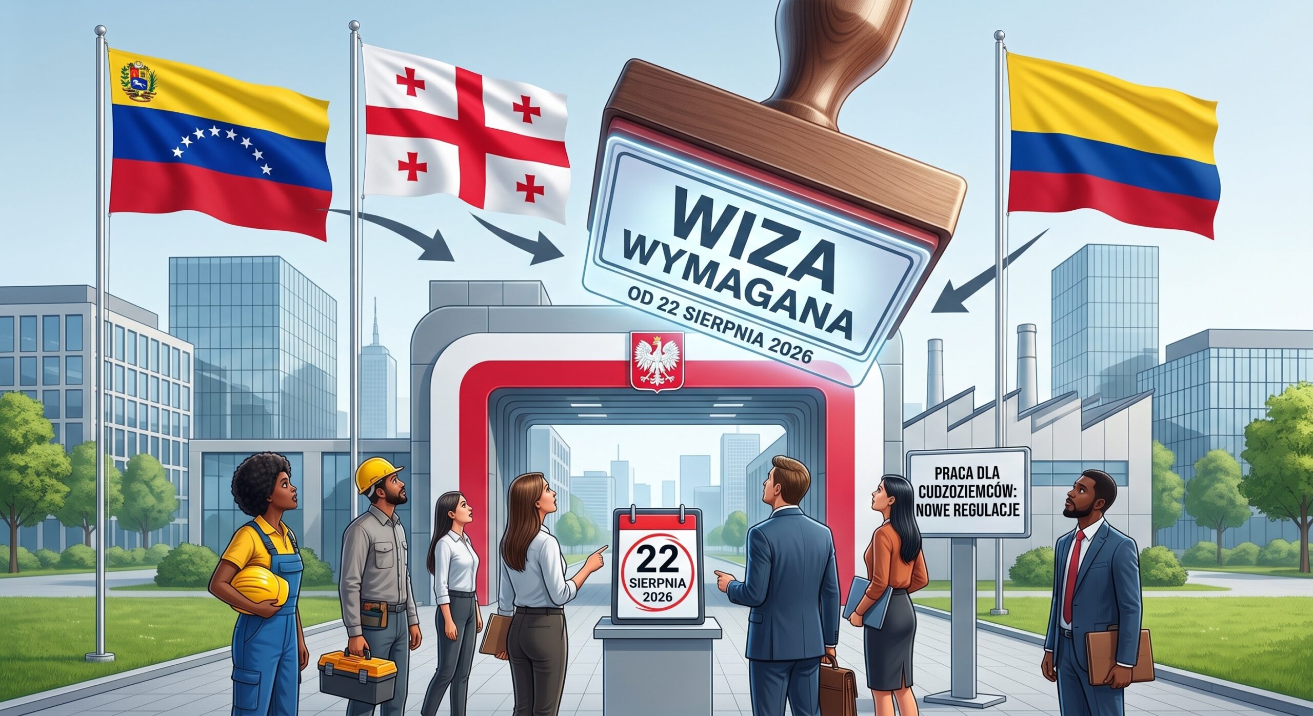 Od 22 sierpnia br. konieczność wiz dla obywateli Wenezueli, Gruzji i Kolumbii