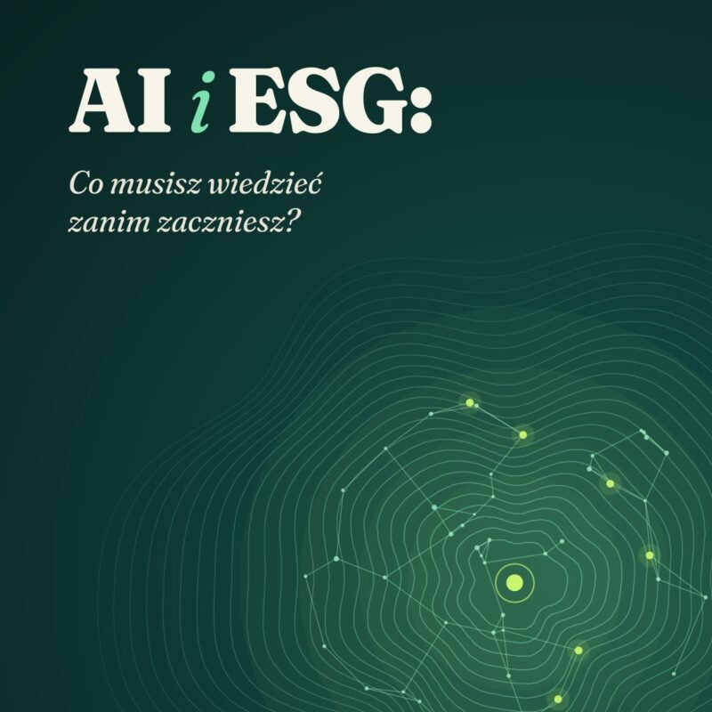 AI i ESG Wprowadzenie i fundamenty